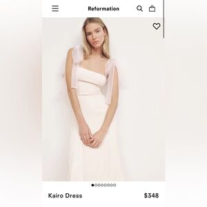 Reformation Ivory Cairo Midi Dress